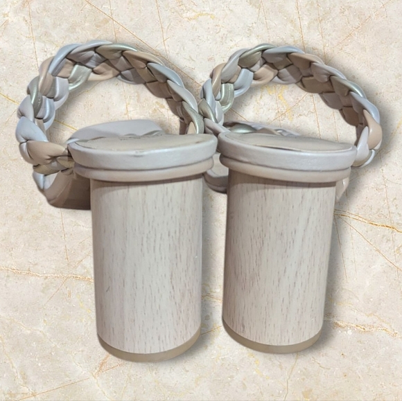 A New Day Women's Tan Braided Block Heels Size 9 1/2 - Picture 4 of 8